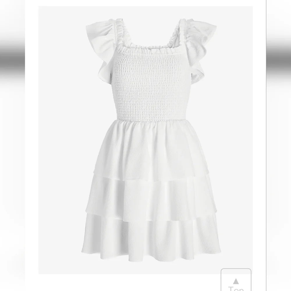 Express Ruffled Tiered Dress - Picture 2 of 5